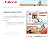 Tablet Screenshot of futtermittel-louven.de